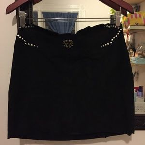 Maje Jackpot Studded Suede Skirt Sz.38